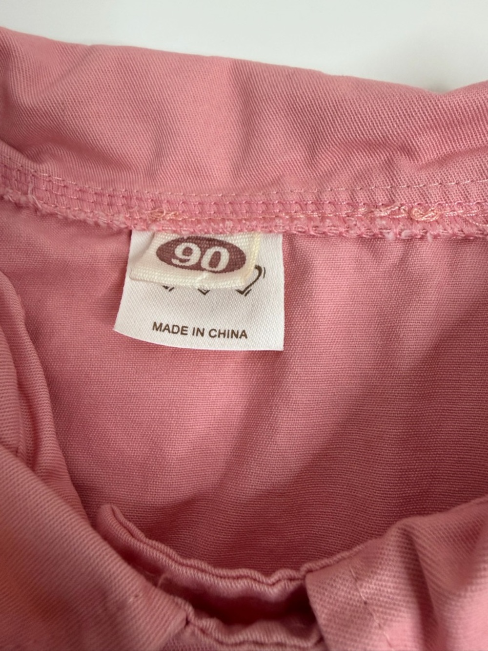 Girls Pink Sleeveless Cotton Dress with Decorative Buttons - Picture 2 of 5